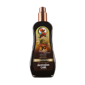 AUSTRALIAN GOLD SPF 30 Spray Gels vith Bronzer