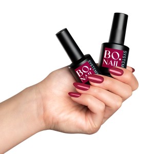 BO NAILS Gel lak za nokte  002 "Amber" Bordo - 7 ml